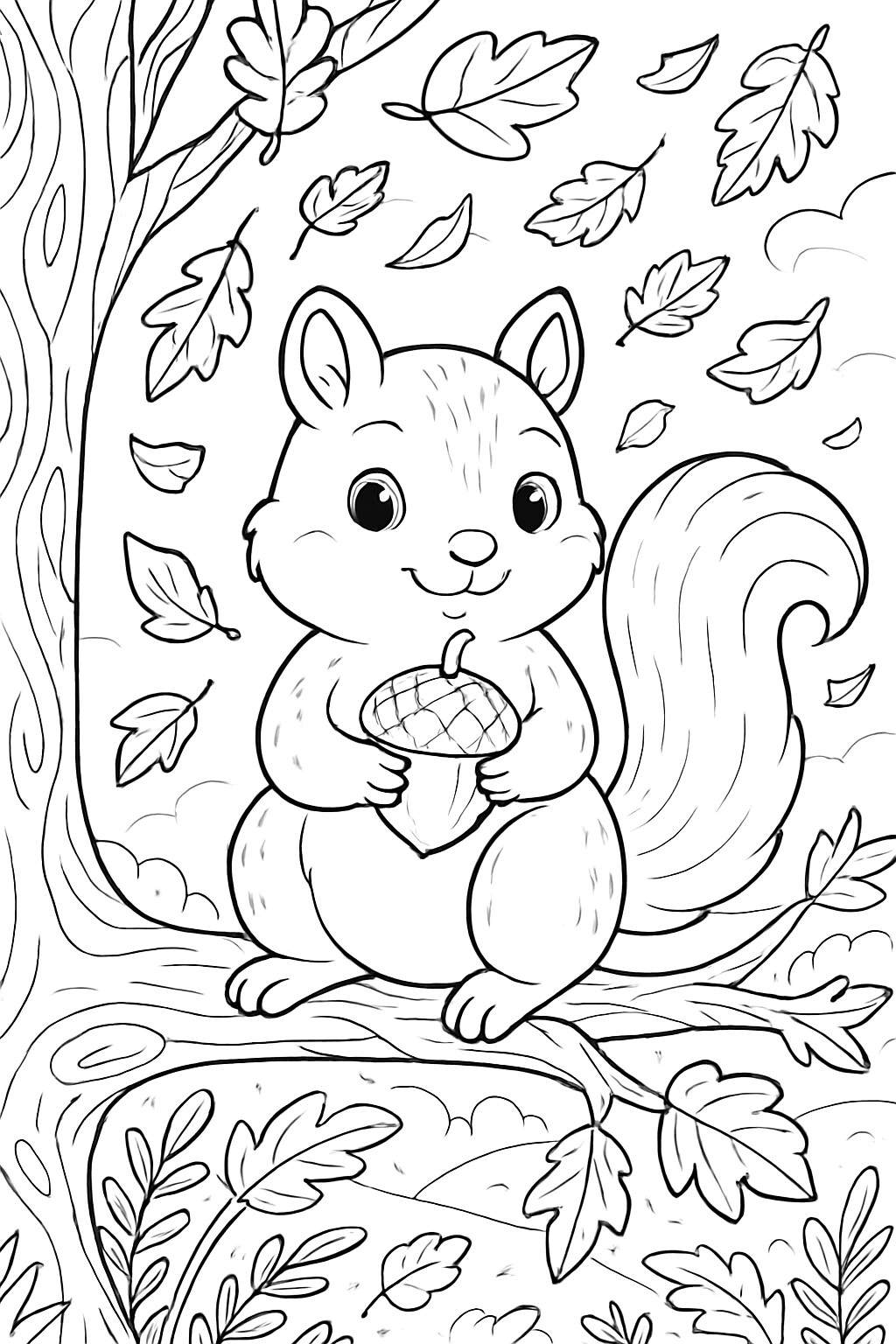 Coloriage L'écureuil à imprimer
