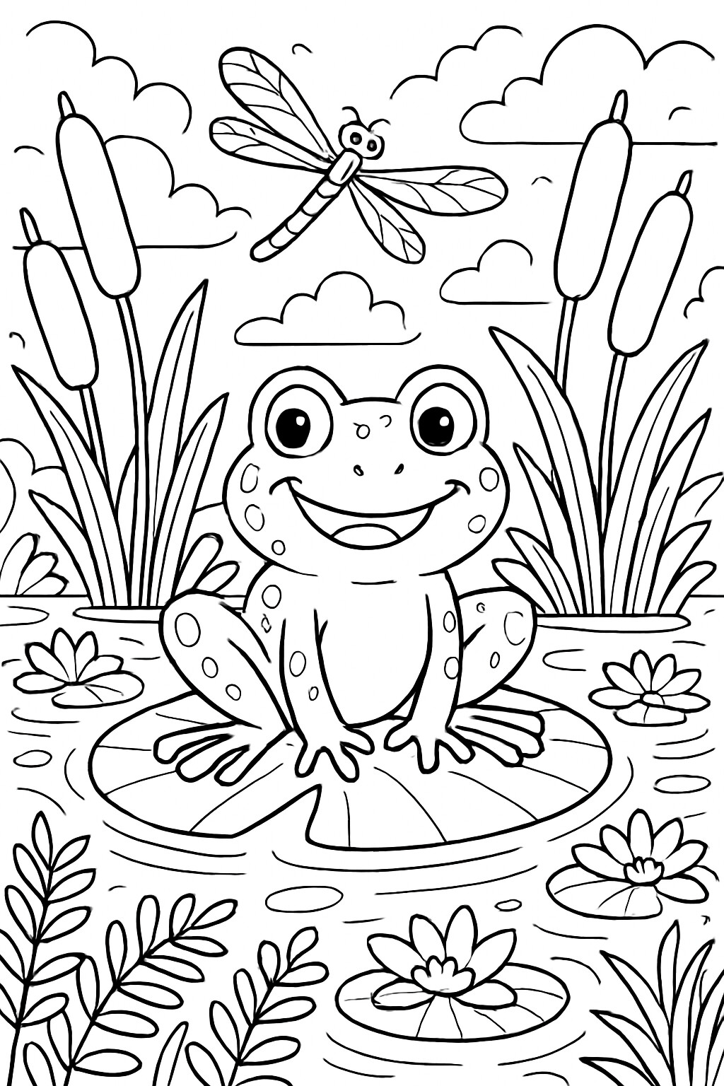Coloriage La grenouille à imprimer