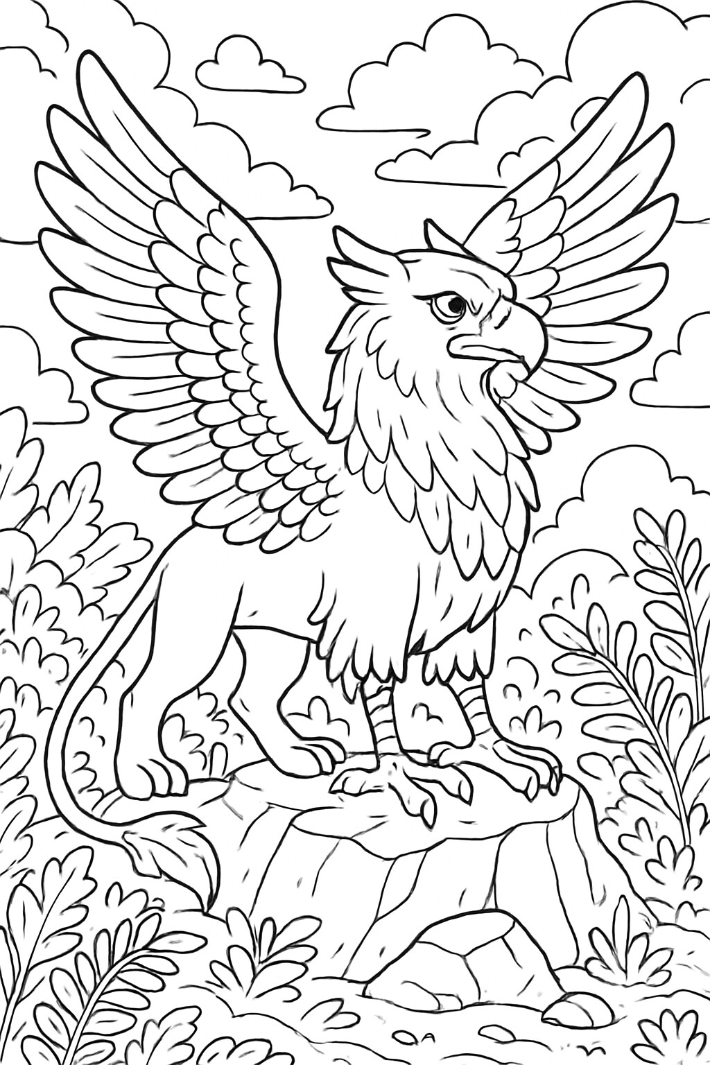 Coloriage Le griffon à imprimer