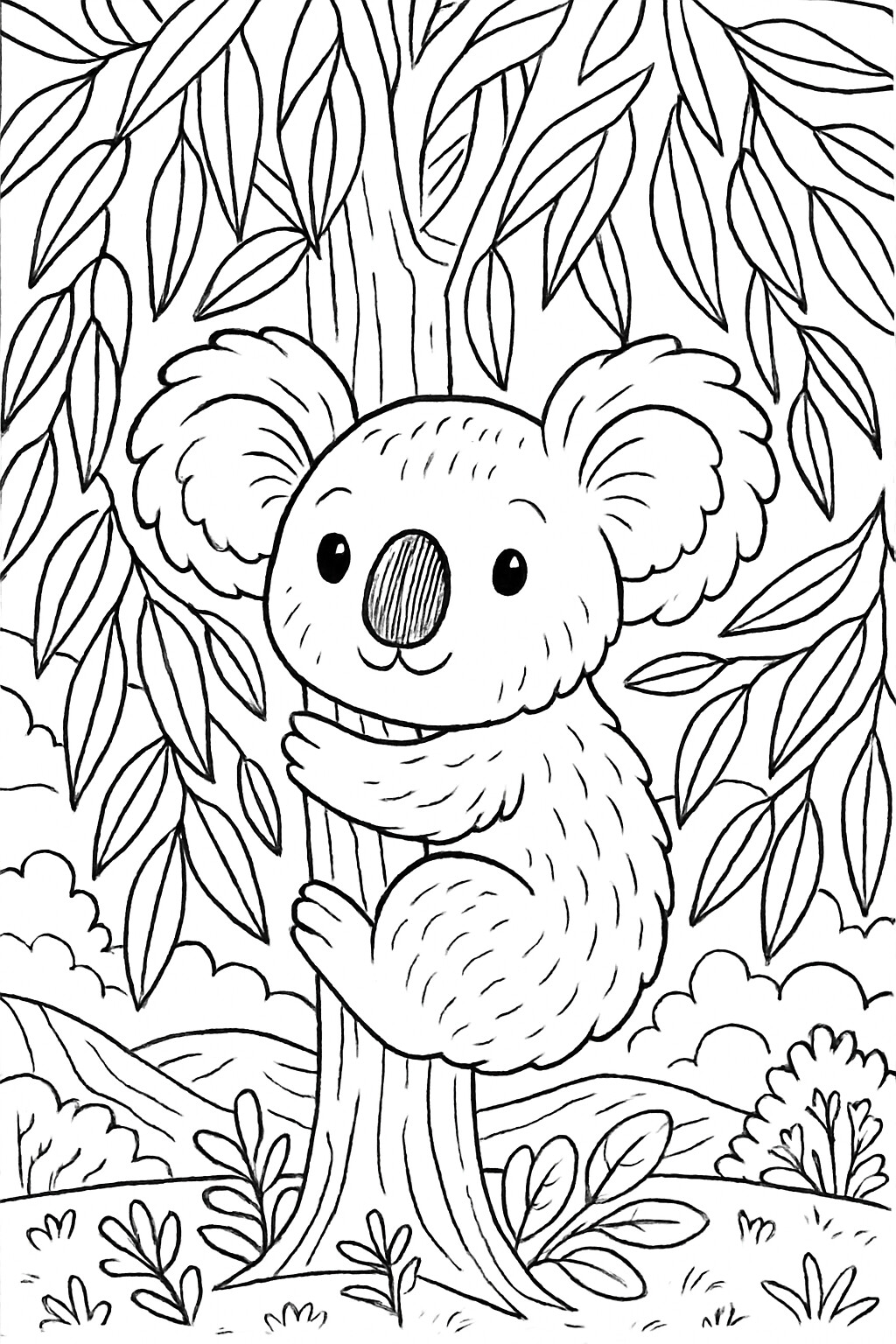Coloriage Le koala à imprimer